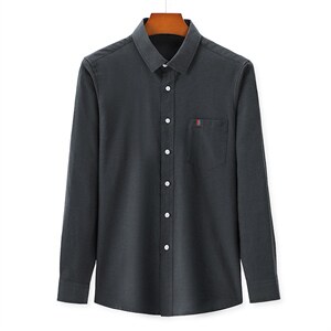 DN8926男式服装秋新款衬衫男长袖翻领休闲四季可穿衬衣P53图片