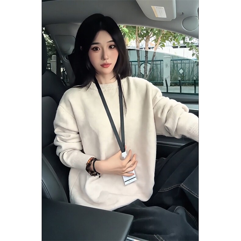 百花绒港风时尚圆领毛衣港韩休闲复古风上衣HY872TP35无差价,男装针织衫/毛衣,电商A102B