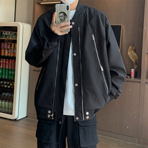 酒店风男士潮牌大码防水棒球领冲锋衣骑行服jk1220 特p75图片
