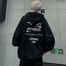 扎染连帽开衫男2025秋冬插肩袖复古做旧脏脏连帽拉链开衫JK92-P68，男装卫衣，电商C307