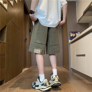 INS夏季新款高街反穿设计宽松休闲短裤B315-K24080-特p35控68图片
