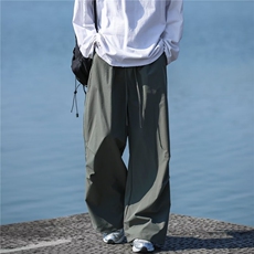 痞帅潮流夏季休闲裤男款宽松潮流百搭运动直筒长裤子K5522-P38，男装休闲裤，星座412-2