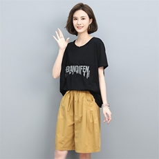 时尚宽松显瘦夏季休闲裤女高腰百搭阔腿裤，女装休闲裤，叶笙衣