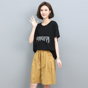 时尚宽松显瘦夏季休闲裤女高腰百搭阔腿裤图片