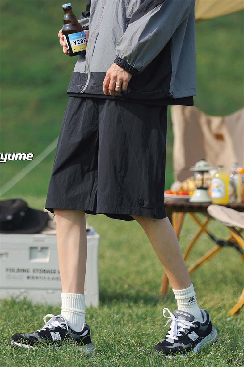 8XL-M重磅特大码短裤男防水五分裤冲锋裤男户外DK1503P50控68,男装休闲裤,电商D206-1