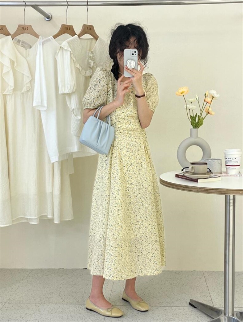 韩系，清新碎花裙，其它，DAP