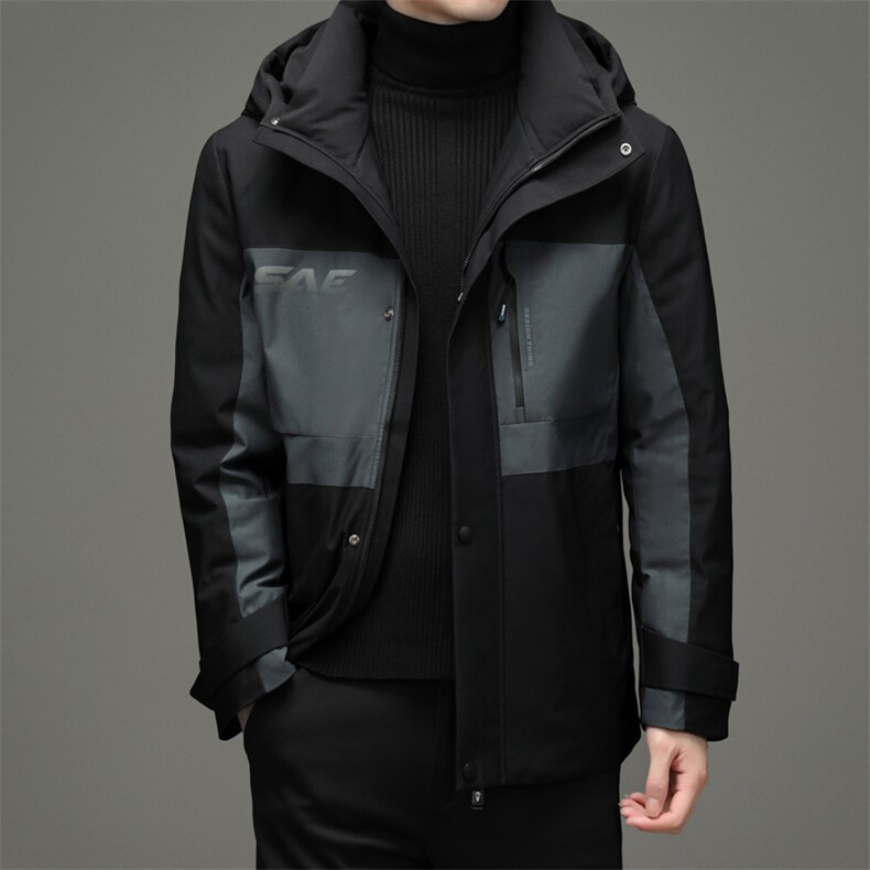 羽绒服男2023年冬季新款连帽时尚休闲百搭保暖外套ZELD9829-P325，男装羽绒服，电商B212（原钱塘6029）