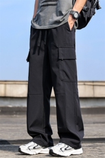 工装裤子男士新款潮宽松休闲透气青少年直筒伞兵冲锋裤Z9810-P50，男装工装外套，星座509
