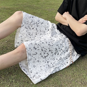 供视频~可二开 扎染短裤男夏季五分裤 K838特P30 控55图片