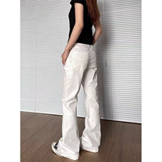 美式高街cleanfit牛仔裤男潮阔腿直筒显瘦vibe风裤子WN60233-p48，男装牛仔裤，星座1008