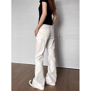 美式高街cleanfit牛仔裤男潮阔腿直筒显瘦vibe风裤子WN60233-p48图片