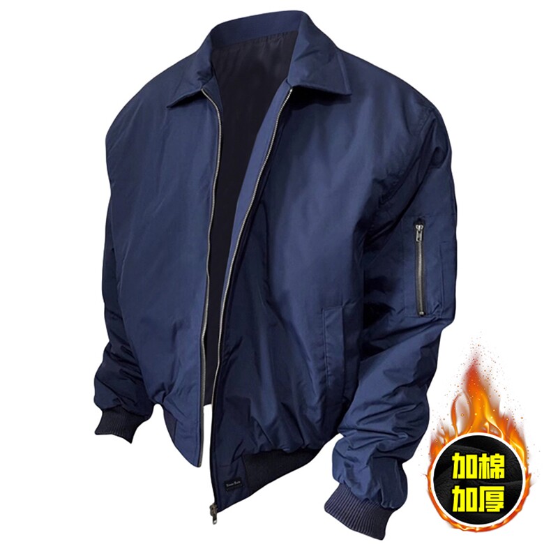 现货秋冬季美拉德立领飞行立领夹克boxy棉衣美式高街加厚加棉外套，男装夹克，电商A486-1