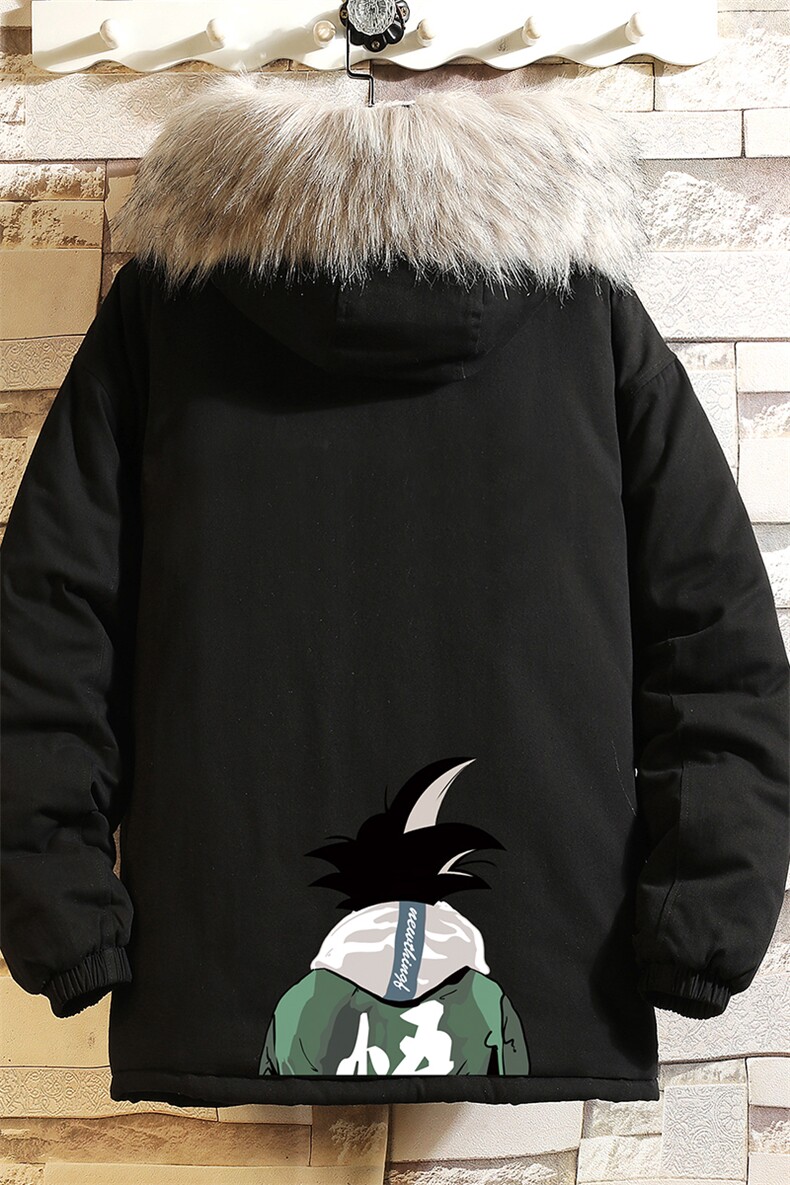MM48005-P130冬季大毛领衣男士大码加厚袄男服砖墙挂拍,男装棉衣,电商A040A