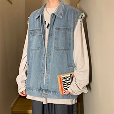 男春季新款韩版潮流牛仔马甲WT82P55，男装背心/马甲，星座1116-2