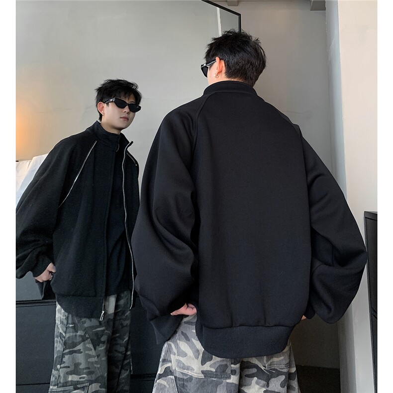 立领卫衣外套男女秋冬季短款拉链开衫运动休闲夹克JK705-68,男装夹克,电商C307