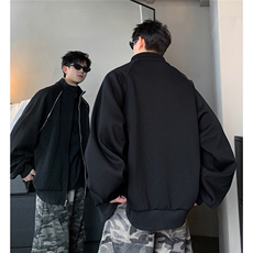 立领卫衣外套男女秋冬季短款拉链开衫运动休闲夹克JK705-68，男装夹克，电商C307