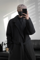 英伦加厚毛呢大衣男中长款呢子风衣英伦雅痞男装外套MN9568/P100，男装风衣，电商B316