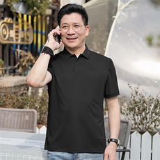 夏季翻领polo衫男短袖休闲宽松商务纯色半袖休闲百搭短袖t恤男士，男装T恤，电商B212（原钱塘6029）