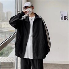 休闲运动套装男两件套潮牌宽松W68P55图片