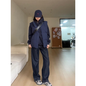 现货5W件冬季三防硬挺boxy短款立领棉衣马夹外套加厚马甲保暖棉服图片