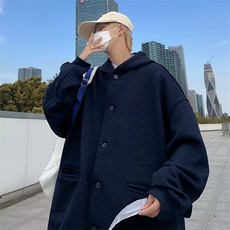 男秋季2023新款长袖夹克华夫格玉米粒薄外套JW50P48，男装夹克，星座1116-2