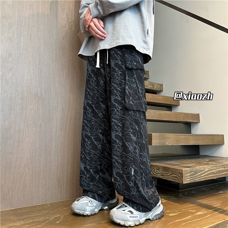 XZ616秋季新款重磅灯芯绒闪电纹工装破缝长裤TY1033特P40控78,男装工装外套,星座512A（原616）