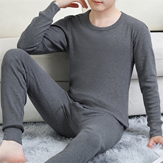保暖内衣男士秋衣秋裤纯棉纯色棉毛衫全棉保暖套装TZ3203-40，男装棉衣，星座310B-3