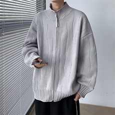 高质量针织开衫男士韩版潮流宽松百搭帅2024冬季ins毛衣MZ636-P66，男装针织衫/毛衣，星座412-2
