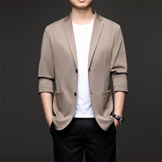 D33735秋冬新款男士西服薄款商务休闲男装外套轻薄通勤外衣，男装西服，电商B360