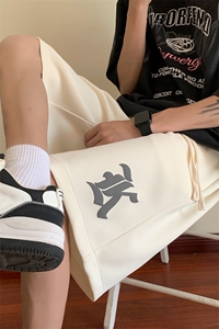 抖音直播品质 高点击港风五分裤男短裤X416b-1-DK386-P45限58图片
