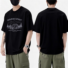 1506/QL4590/P33短袖t恤新款宽松大码显瘦休闲百搭中长款上衣，男装T恤，星座1506