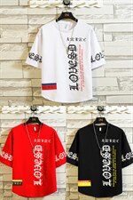 短袖t恤男大码宽松夏装潮牌休闲印花体恤衫DT13P30，男装T恤，电商A086