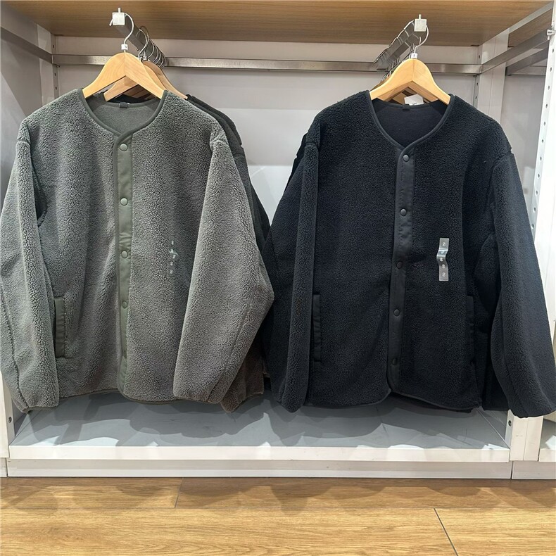网图秋冬新款摇粒绒外穿保暖上衣防风开衫可内搭男女WT41特P70,男装棉衣,电商C310