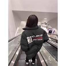 Z29-P75美式休闲旗帜印花棉衣棉服男女加厚外套立领面包服潮，男装棉衣，星座215-1