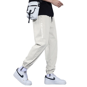 休闲裤男士春夏款宽松束脚潮流百搭显高九分运动工装裤Z9840-P30图片
