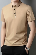 无痕短袖T恤男翻领刺绣上衣2023夏季新款中年男士休闲半袖POLO衫，男装T恤，电商B212（原钱塘6029）