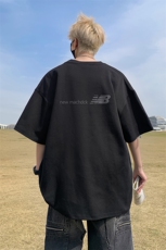 已注册/夏季外景纯棉ins韩版宽松短袖T恤男潮重磅打底DT00140/P25，男装T恤，电商B316