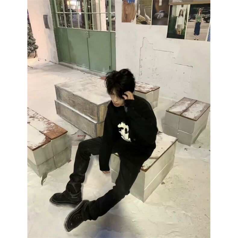 美式圆领毛衣男慵懒风休闲针织衫M5211-P55,男装针织衫/毛衣,星座1109-3