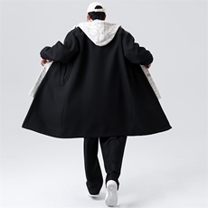 假两件长年大货风衣男中长款呢大衣男F114款P125无影墙C，男装风衣，星座401