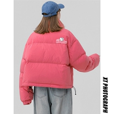 中性风23新款冬季时尚百搭宽松字母印花棉服外套MY65002P85控118，男装棉衣，电商A268