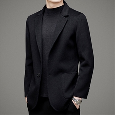 D6601秋冬2023年男士澳毛毛呢大衣羊毛呢子双面尼西装小西服P458，男装毛呢大衣，电商B360