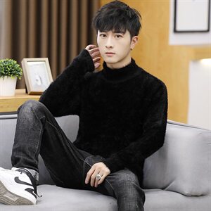 2021款高领毛衣多色大码高领毛衣男1901D-MY650-P40图片