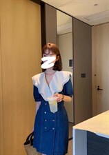 牛仔连衣裙,女装连衣裙,TANG.+