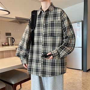 春秋季衬衫新款宽松休闲男女同款衬衣XZ102B-1-CS2566P45图片