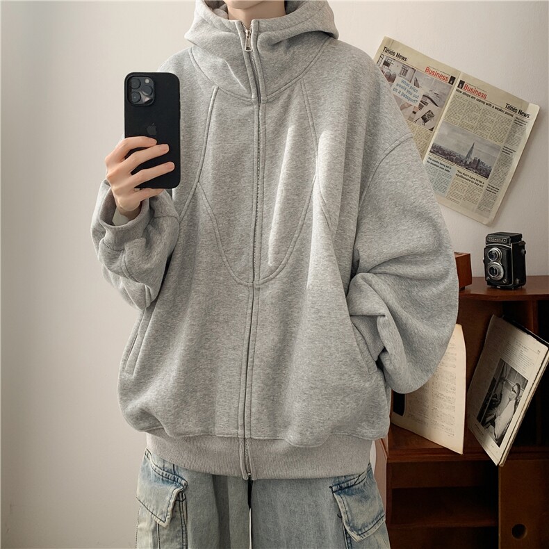 XZ809A/XS07/特P75/控118/加绒特P85/控128重磅连帽开衫卫衣,男装卫衣,星座809A(原222-1)