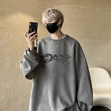 量大优可提供视频麂皮绒卫衣圆领HD019-1-LPYL4118-P30，男装卫衣，电商019-1