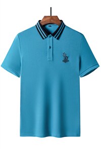 polo衫短袖男夏季潮牌2023新款半袖上衣宽松翻领t恤男图片