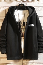 KS21232-P38连帽开衫卫衣男运动外套大码班服砖墙，男装卫衣，电商A040A