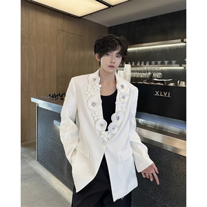 25秋冬精致花朵重工钻石礼服西装xz143-p78图片