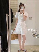 怒推新款！法式简约公主系列蕾丝袖拼接连衣裙！质感好！ML，女装连衣裙，DARA ROSE